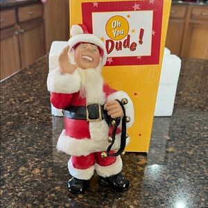 Grandpa George in Santa Suit Figurine